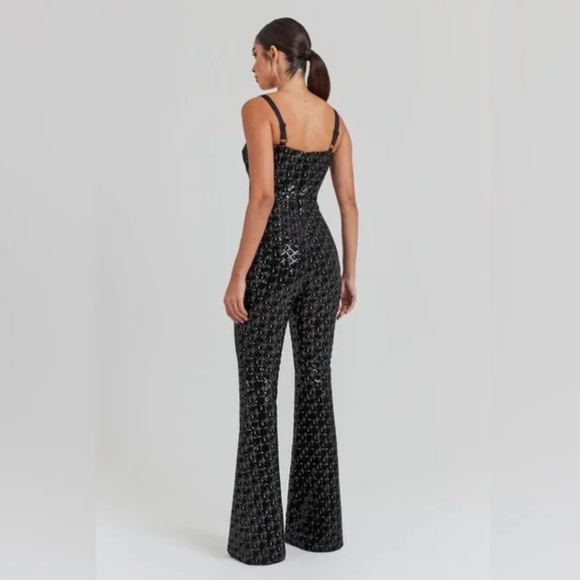 NWT Nadine Merabi Hailey Black Jumpsuit - Picture 5 of 11